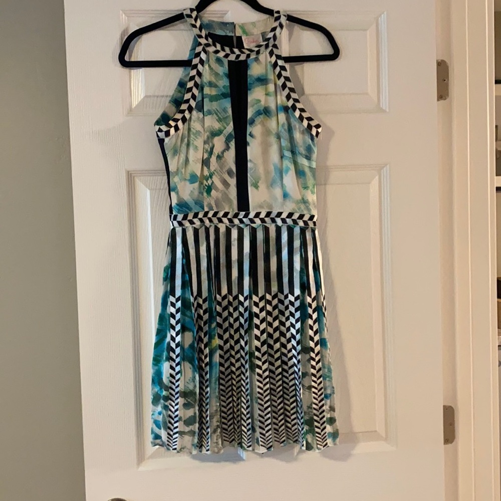 PARKER PLEATED SKIRT DRESS SZ XS